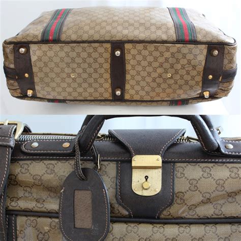 vintage gucci luggage|gucci leather luggage.